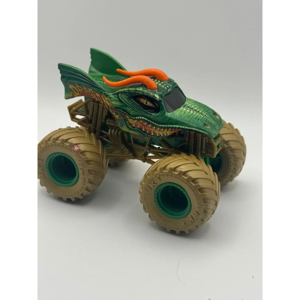 Monster‎ Jam Dragon Truck Green Orange Diecast Toy Vehicle